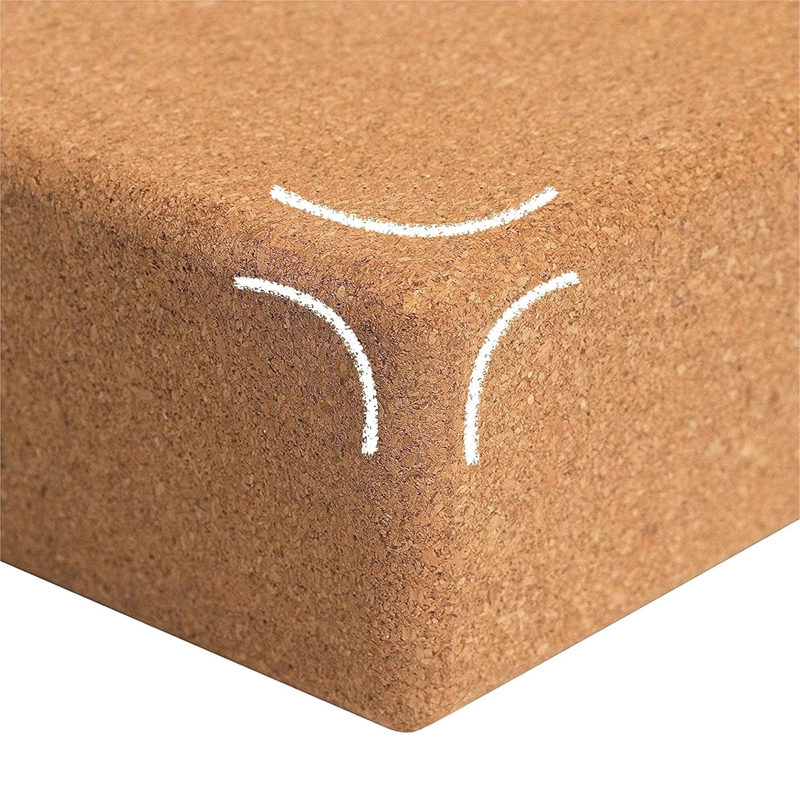 Natural cork yoga blocks, two-piece set, 9 inches x 6 inches x 4 inches, non-slip and anti-tilt, unisex, lightweight, odor-resistant, and moisture-proof. - Image 2