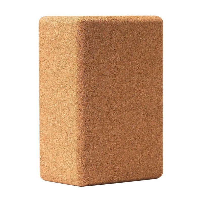 Natural cork yoga blocks, two-piece set, 9 inches x 6 inches x 4 inches, non-slip and anti-tilt, unisex, lightweight, odor-resistant, and moisture-proof. - Image 3